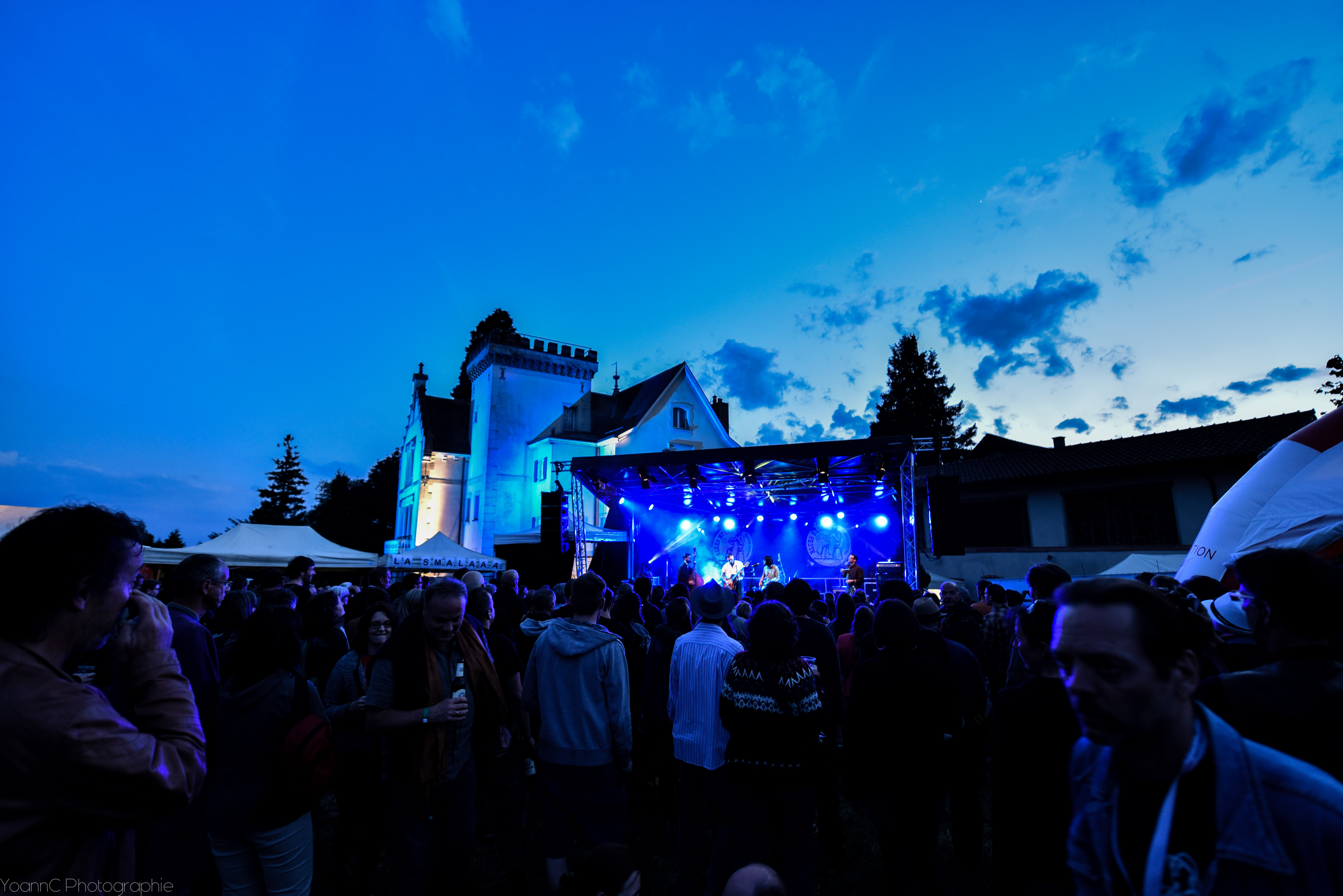 Scène du Blues Rules Crissier Festival et chateau