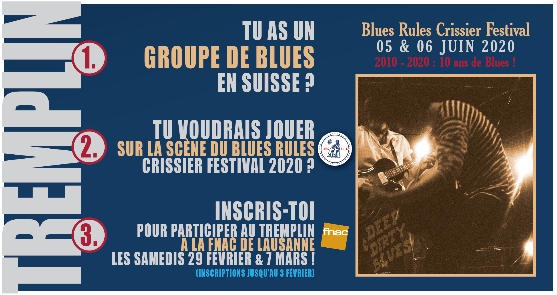 Tremplin 2020 Blues Rules Fnac