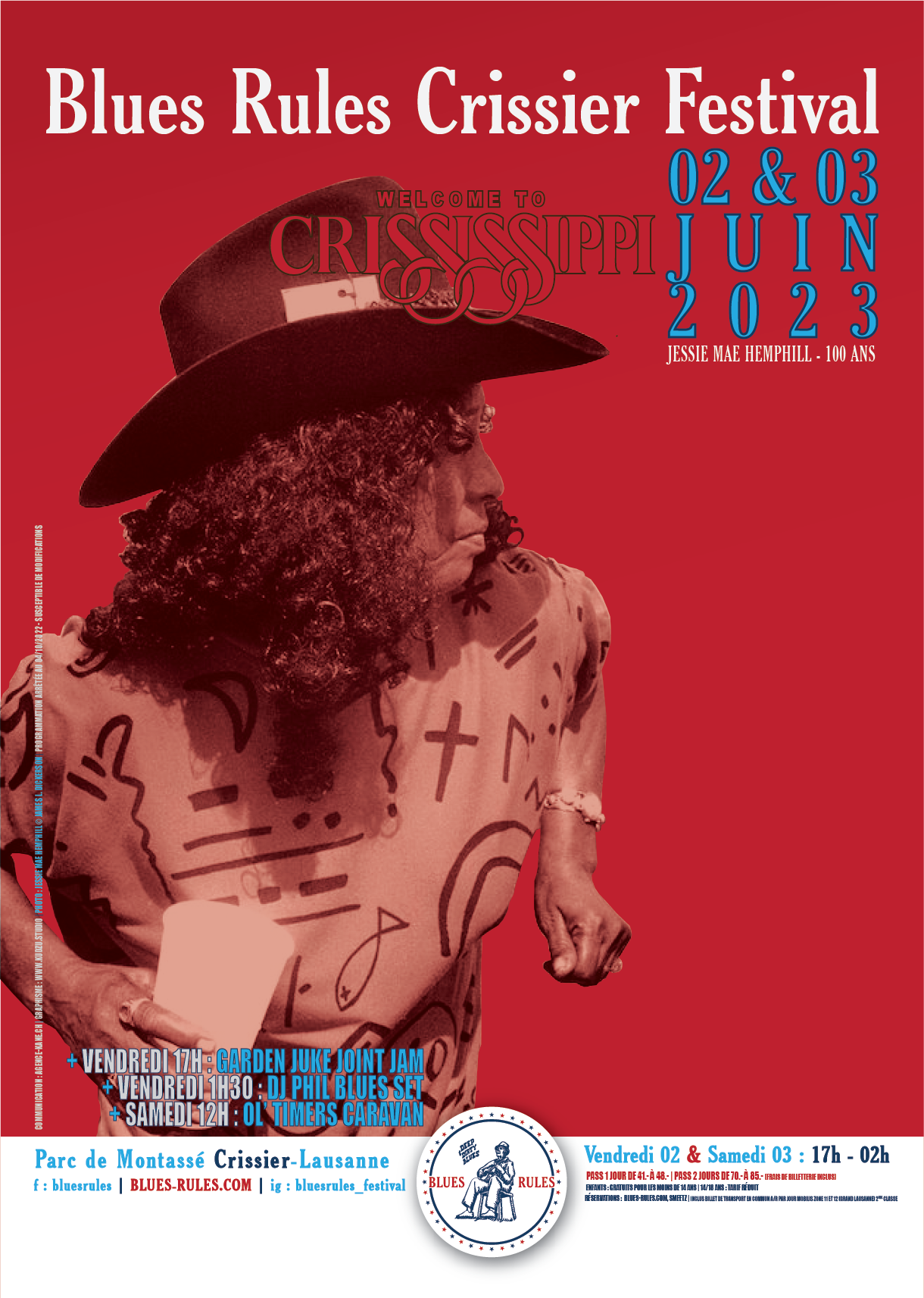 Affiche Blues Rules Crissier Festival 2023