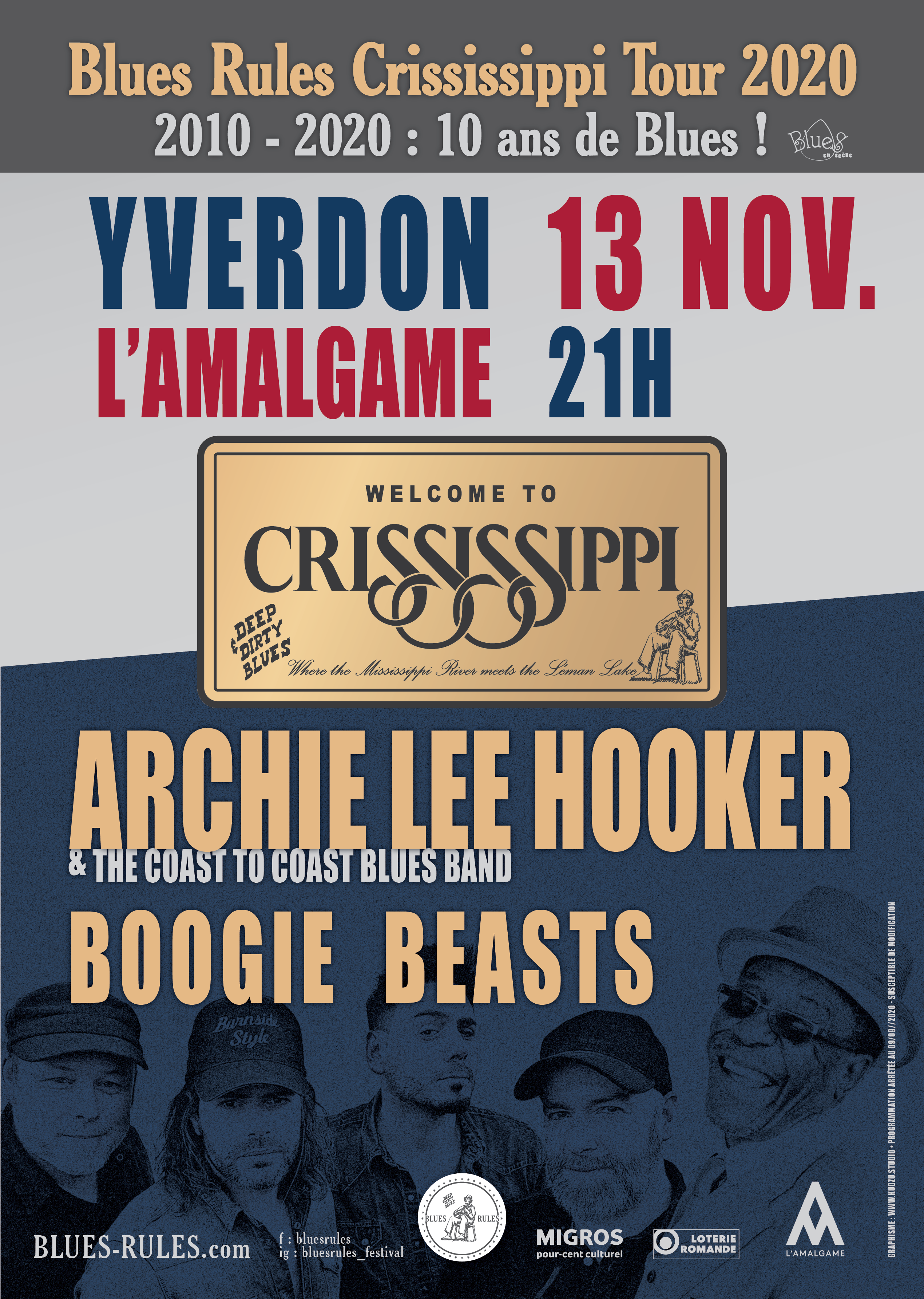Crississippi tour 2020 yverdon