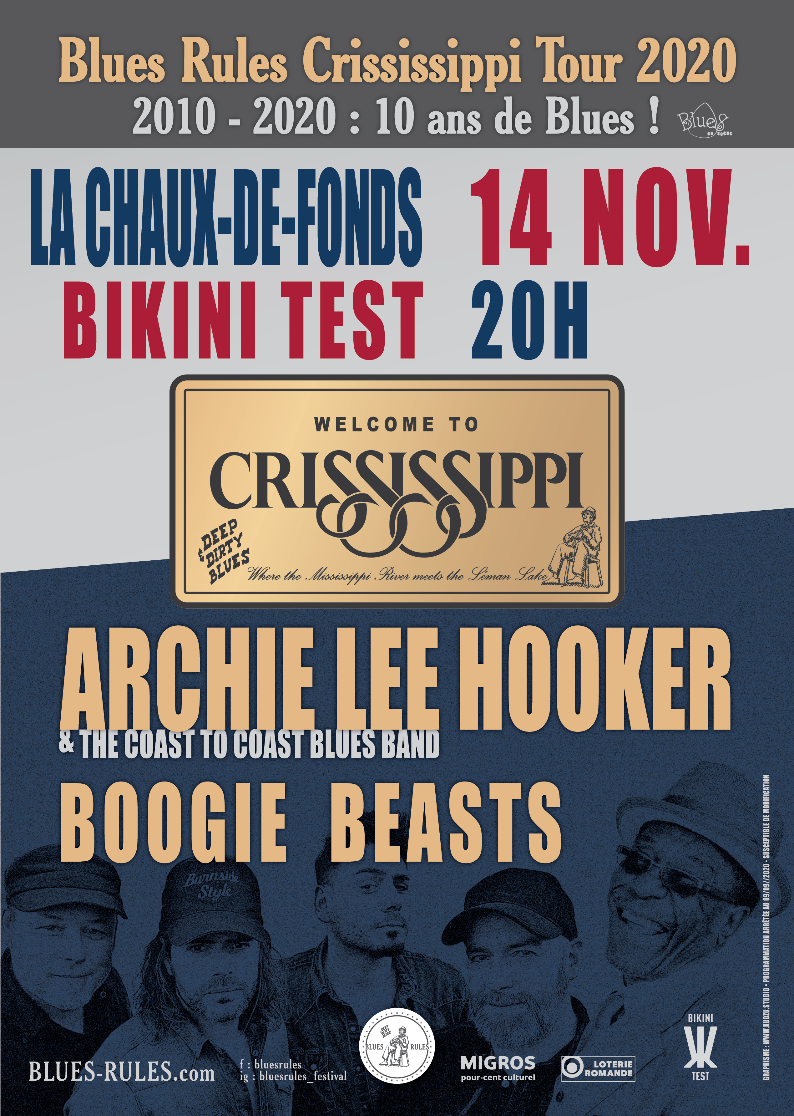Crississippi tour 2020 la chaux de fonds