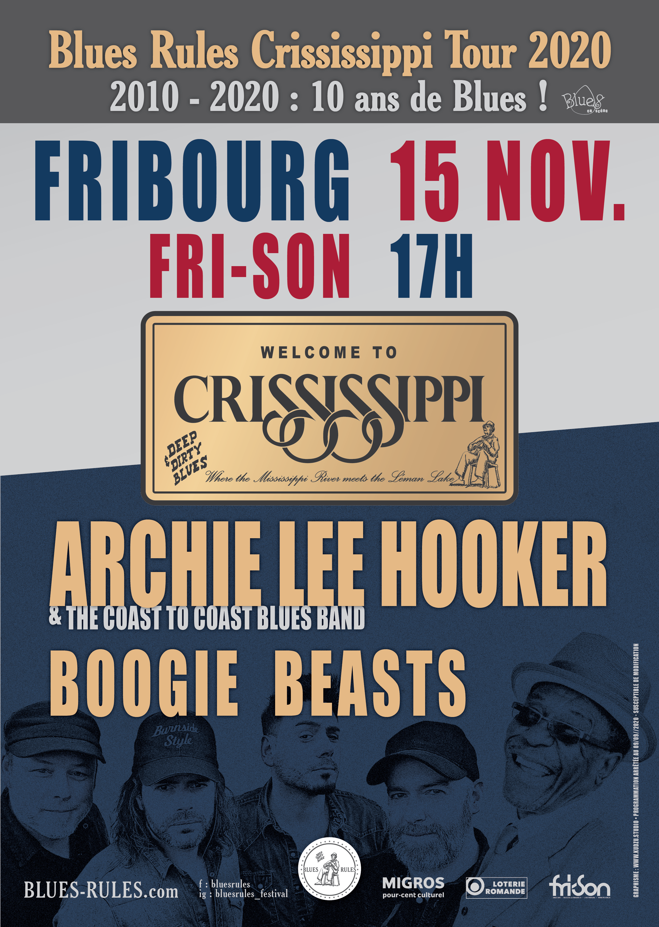 Crississippi tour 2020 fribourg