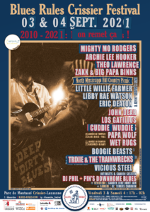 affiche Blues Rules Crissier Festival 2021