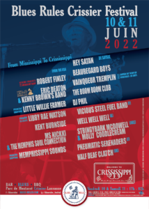 affiche programmation blues rules crissier festival 2022