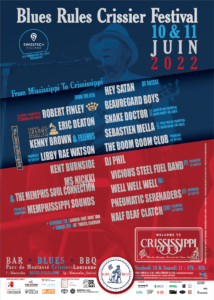 affiche Blues Rules Crissier Festival 2022