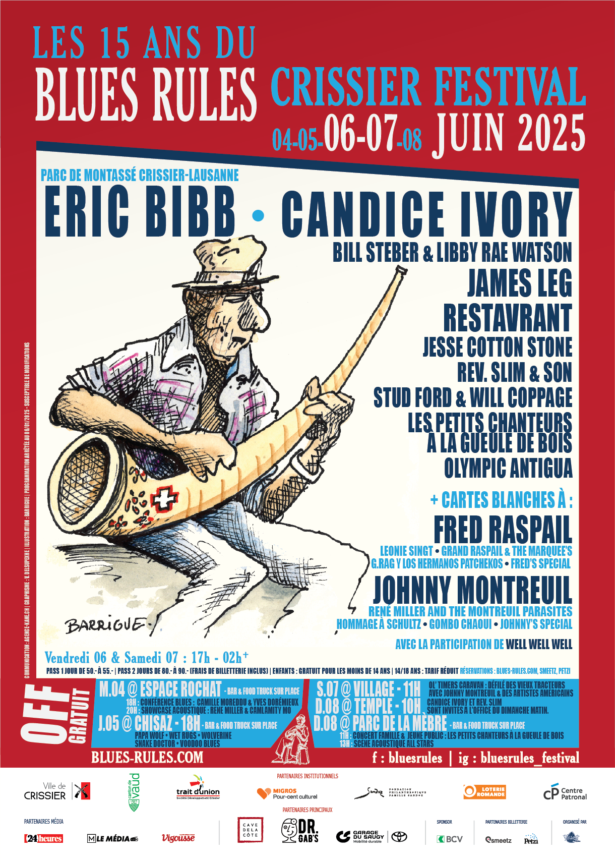 Billetterie Blues Rules Crissier Festival 2025